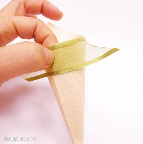 牛皮纸+丝带 简单糖果包装手工制作图解教程