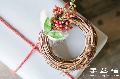 DIY漂亮的包装装饰花环