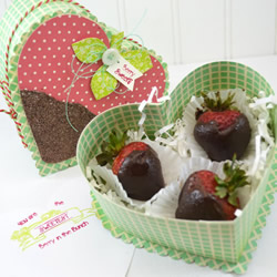 自制草莓盖爱心盒的方法图解教程