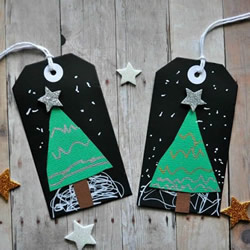 圣诞礼物装饰标签DIY 漂亮的圣诞树标签制作