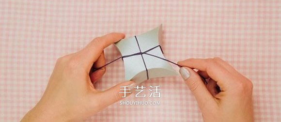 喜糖盒展开图的画法 折纸礼品盒的详细图解
