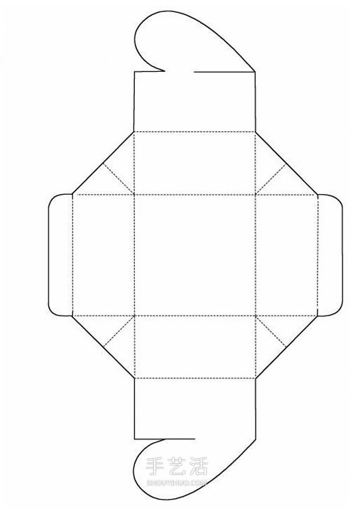 情人节礼品盒的折法 带爱心包装盒折纸图解