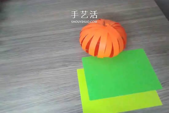 万圣节南瓜装饰包装的制作方法图解教程