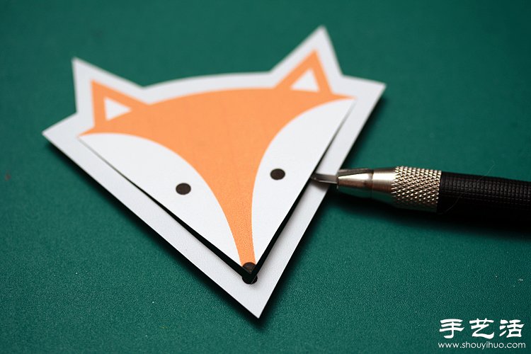 超简单狐狸书签制作方法