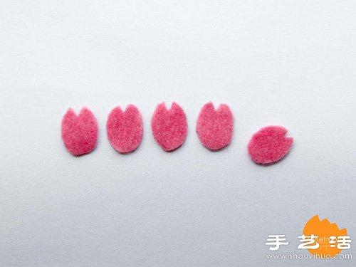 樱花造型可爱书签手工制作方法