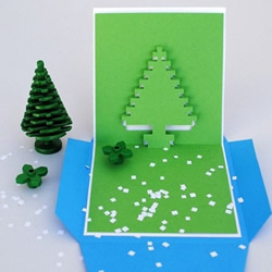 3D圣诞贺卡手工制作教程