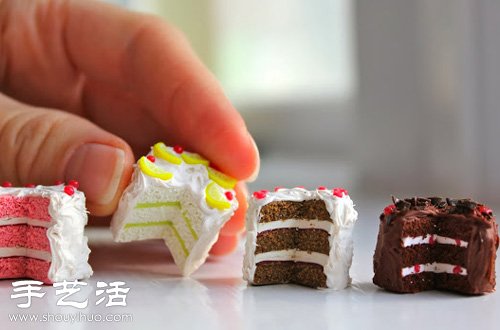 软陶手工制作迷你蛋糕