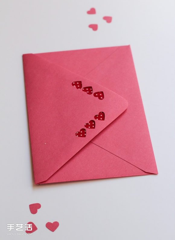浪漫情人节信封和装饰标签DIY手工制作教程