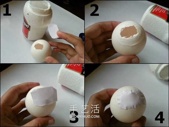 蛋壳变废为宝制作金纹复活节彩蛋的做法教程
