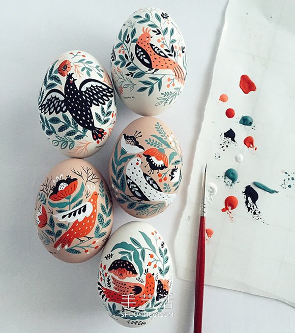 鸟语花香的木制复活节彩蛋！满满乌兹别克风情